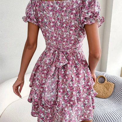 Summer Floral Swing Dress