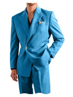 Linen Peak-Lapel One-Button Suit Set