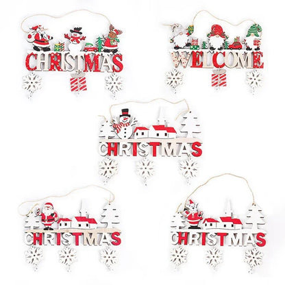 Wooden Hanging Christmas Decor