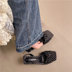 Women Print Thin Heel Sandals