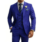 Three-Piece Double-Breasted Formal Tuxedo