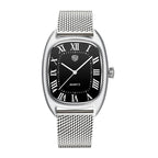 RollsTimi Oval Leather Quartz Watch