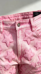 Mid Waist Punk Wide Jeans