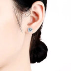 Moissanite Screw Back Stud Earrings
