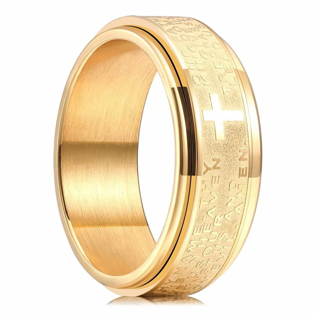 Carofeez Cross Spinner Ring
