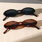 Oval Brown Fashion Sunglasses