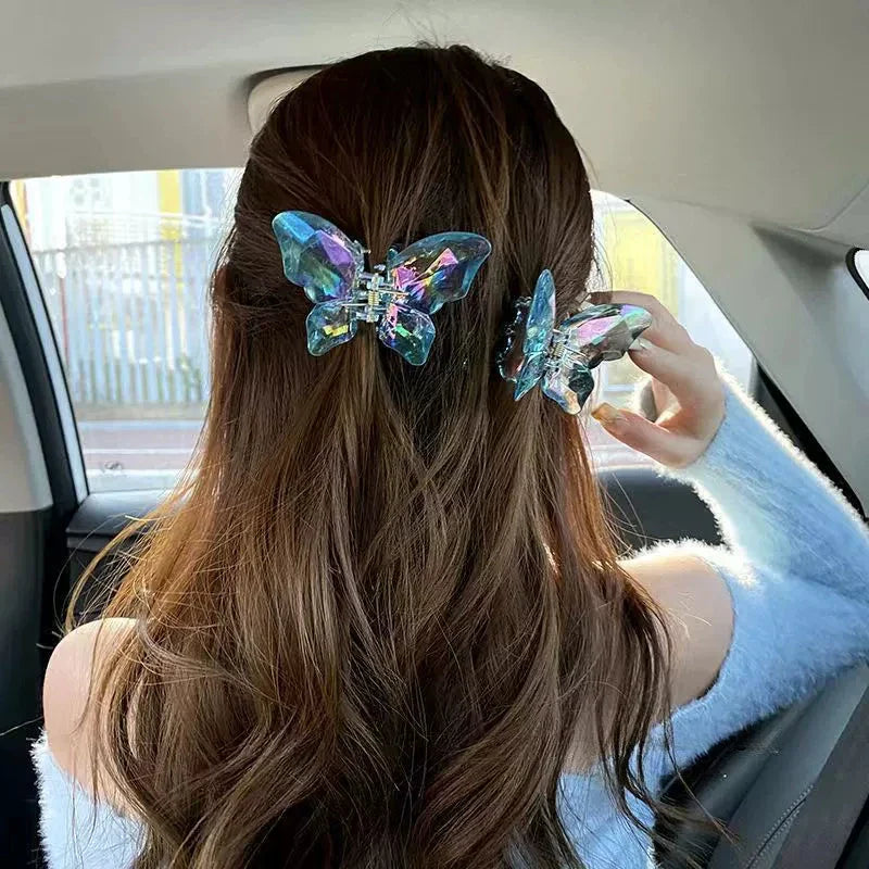 Crystal Butterfly Hair Claw