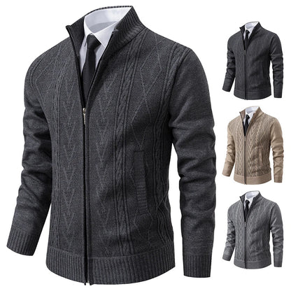 Men's Knitted Sweater Coat