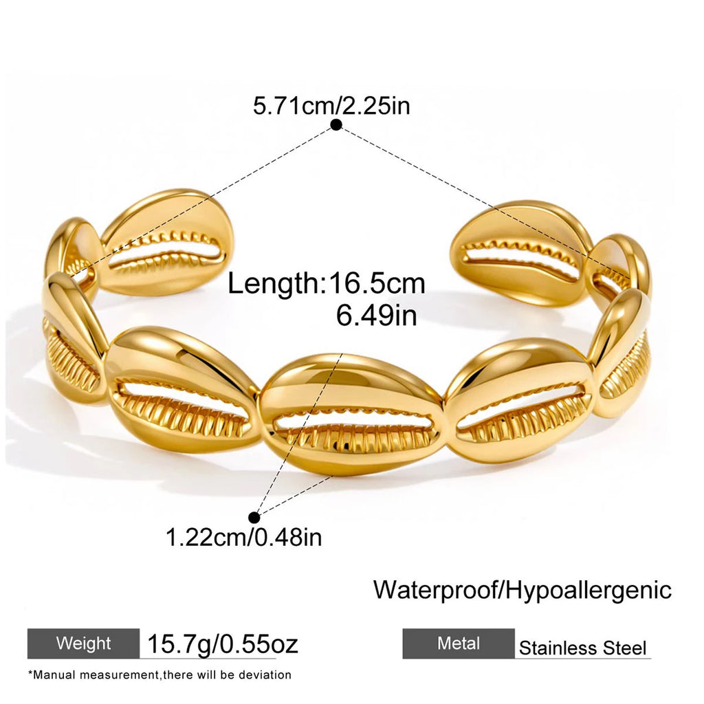 Gold Geometric Bangle Bracelet