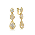 Vintage Water Drop Clip Earrings