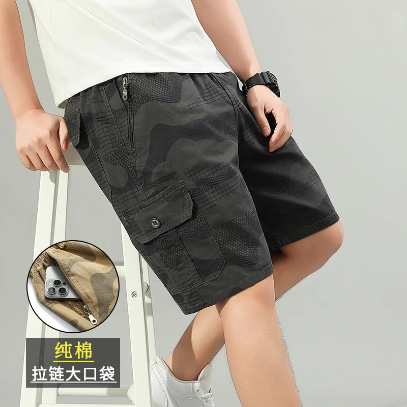 Lightweight Camo Cargo Shorts