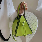 Luxury Leather Triangle Shoulder Bag