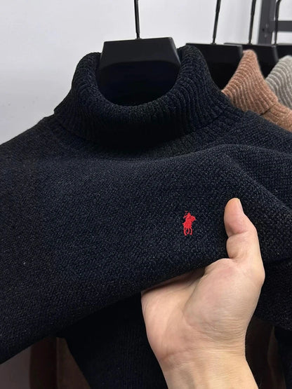 High Neck Embroidered Pullover