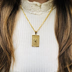 Gold Geometric Chain Necklace