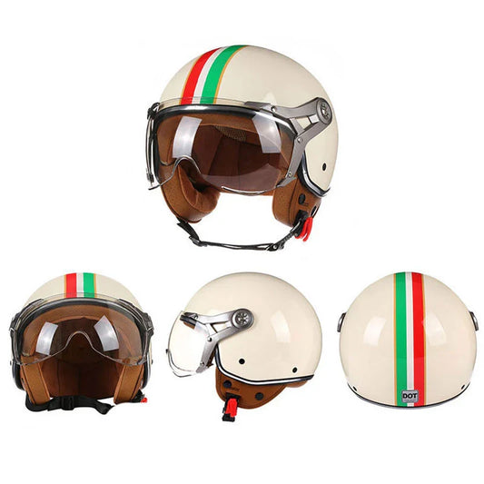 Retro Open Face Helmet