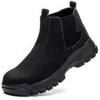 Yellow Slip-On Steel-Toe Boots