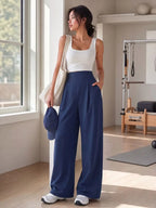 Quick-Dry Wide-Leg Sports Pants