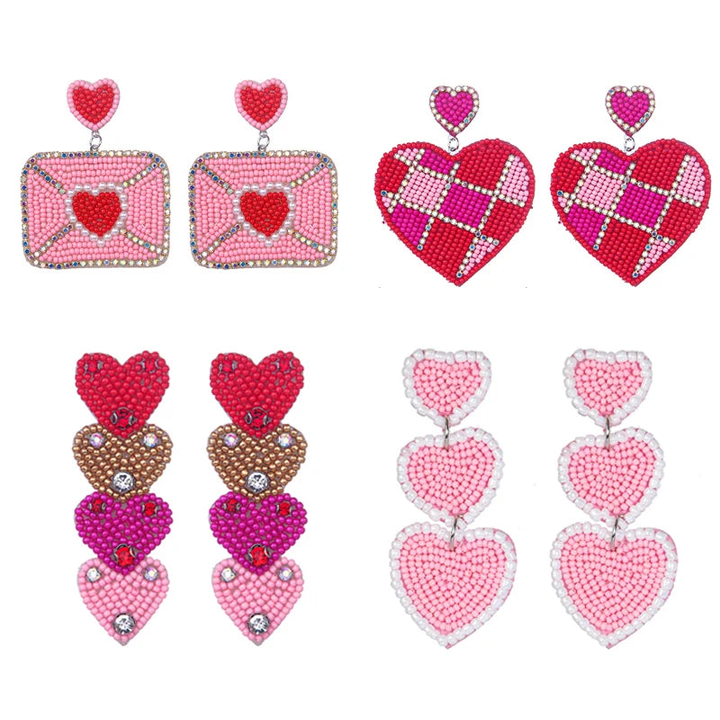 Love Letter Beaded Earrings