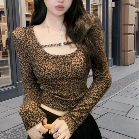Leopard V-Neck Tee
