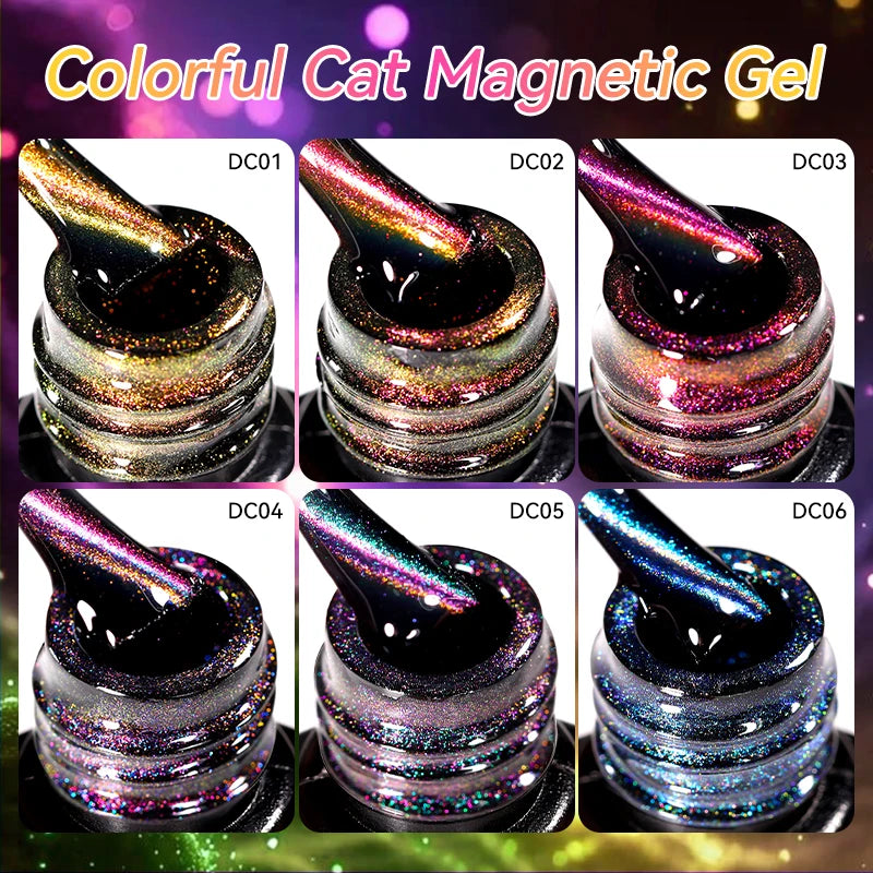 LILYCUTE Colorful Cat Magnetic Nail