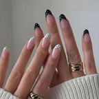 Blue Press Nails Polka Dot