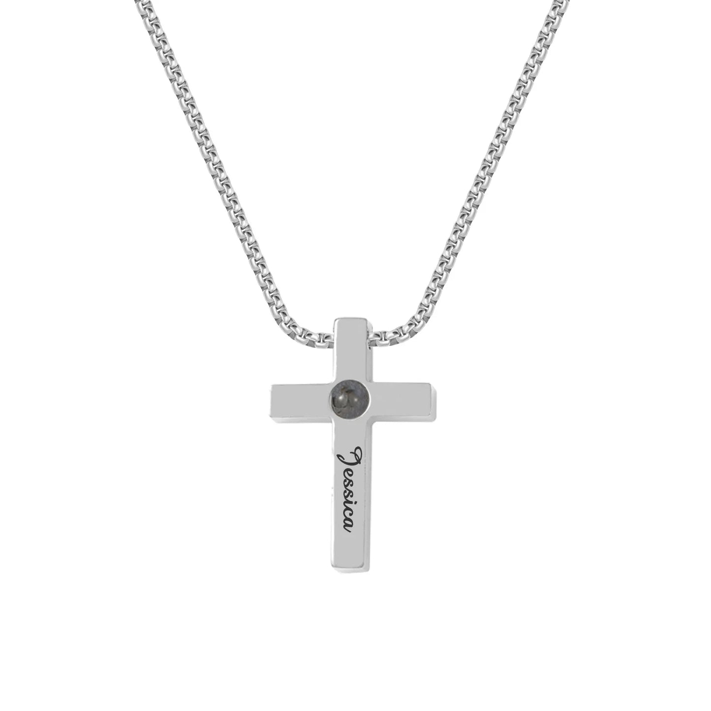 Customized Cross Projection Necklace