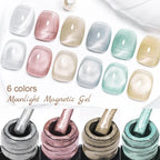 Moonlight Cat Magnetic Gel Nail