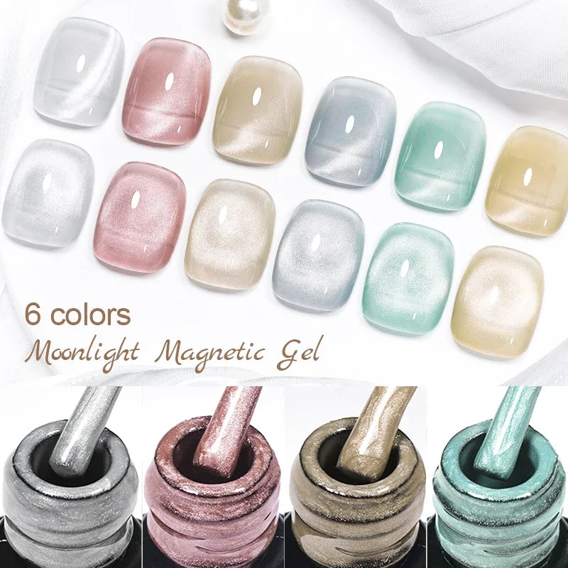 Moonlight Cat Magnetic Gel Nail