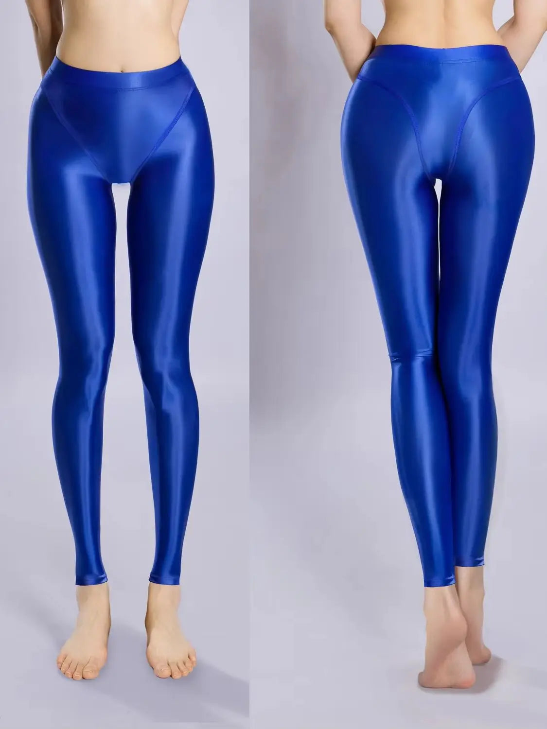 Bessmini Shiny High-Cut Pencil Leggings