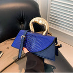 Designer Alligator Shoulder Bag