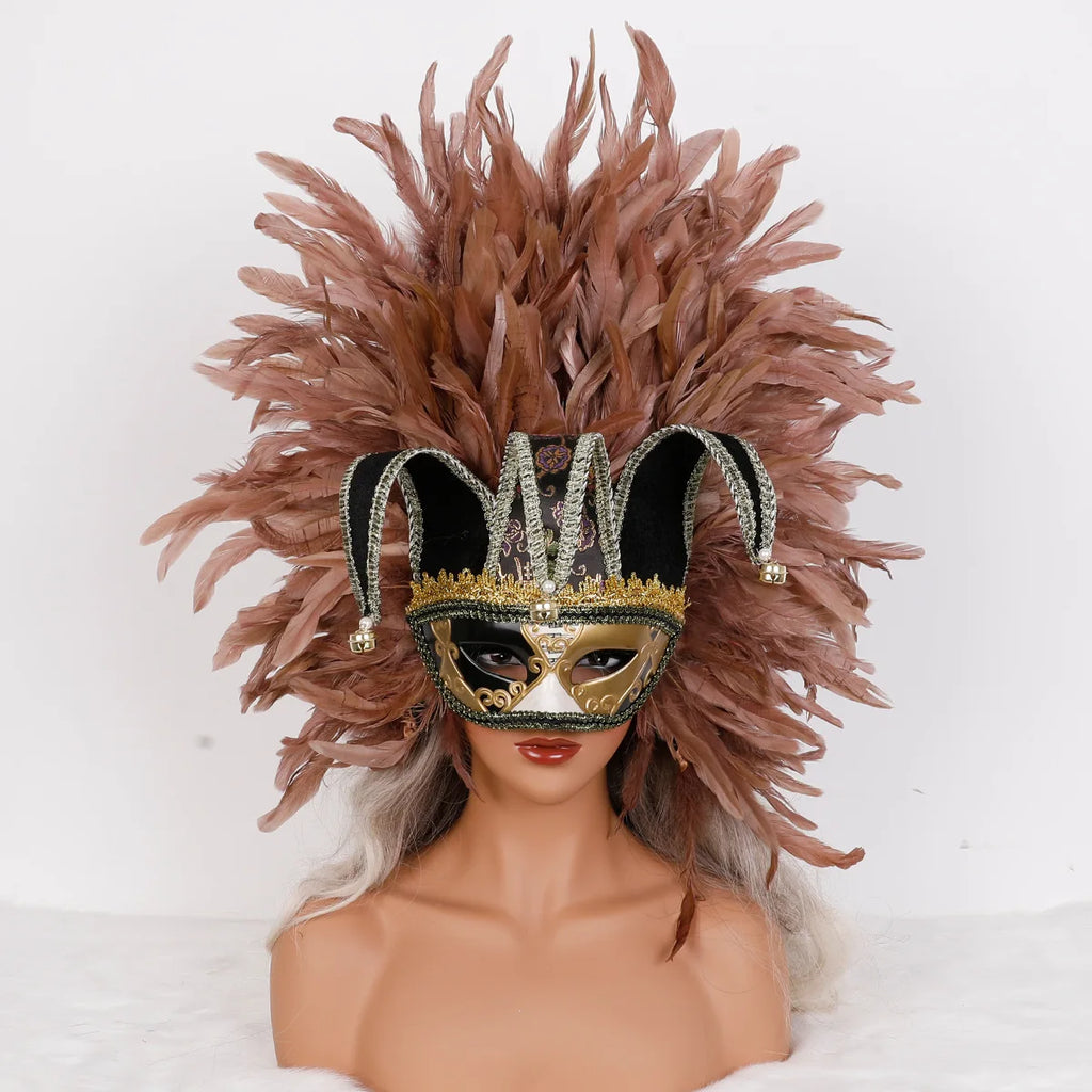 Feather Masquerade Party Mask