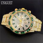 DITALING Rainbow Diamond Quartz Watch