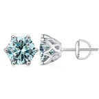 Colorful Moissanite Stud Earrings