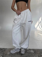 Chiffon Tie-Dye Drawstring Sports Pants
