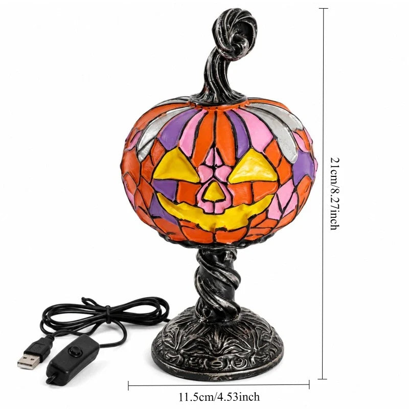 Resin Pumpkin Night Light