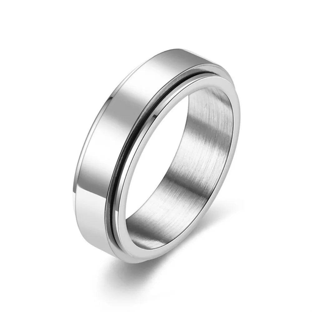 Black Titanium Spinner Ring