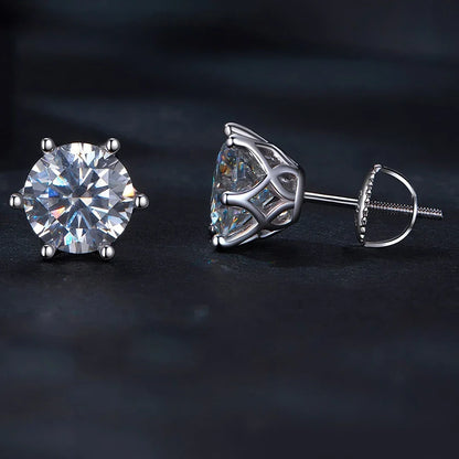 Colorful Moissanite Stud Earrings