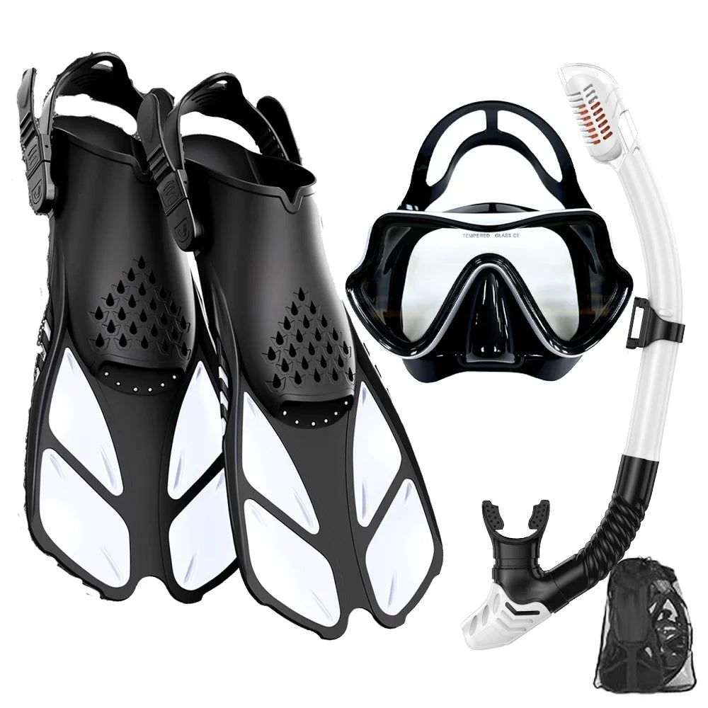 Adult Mask Fins Snorkel Set