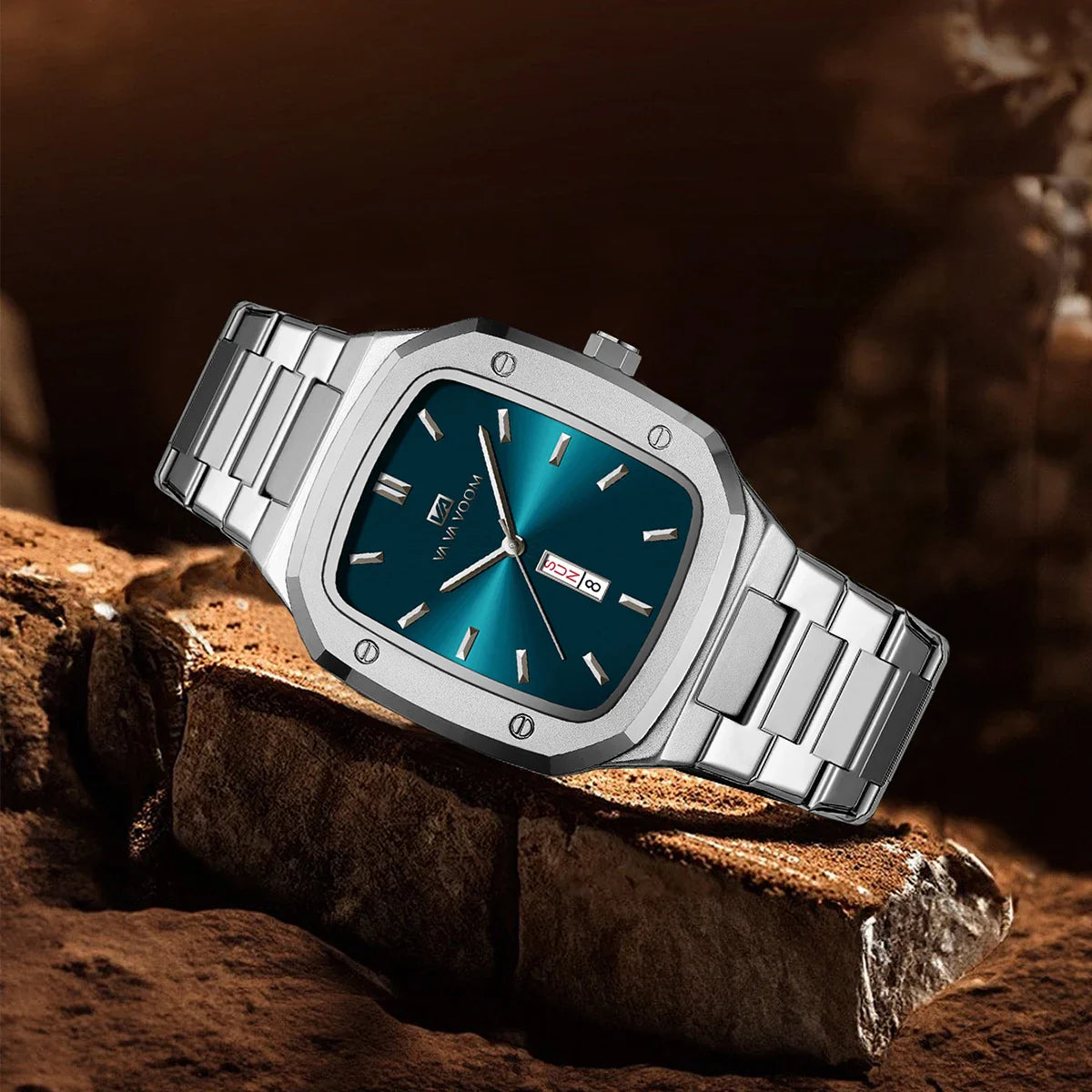 Men’s Square Quartz Wristwatch