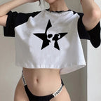 Star Graphic Crop T-Shirt