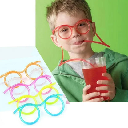 Funny Flexible Straw Glasses