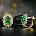 Zircon Geometric Hoop Earrings