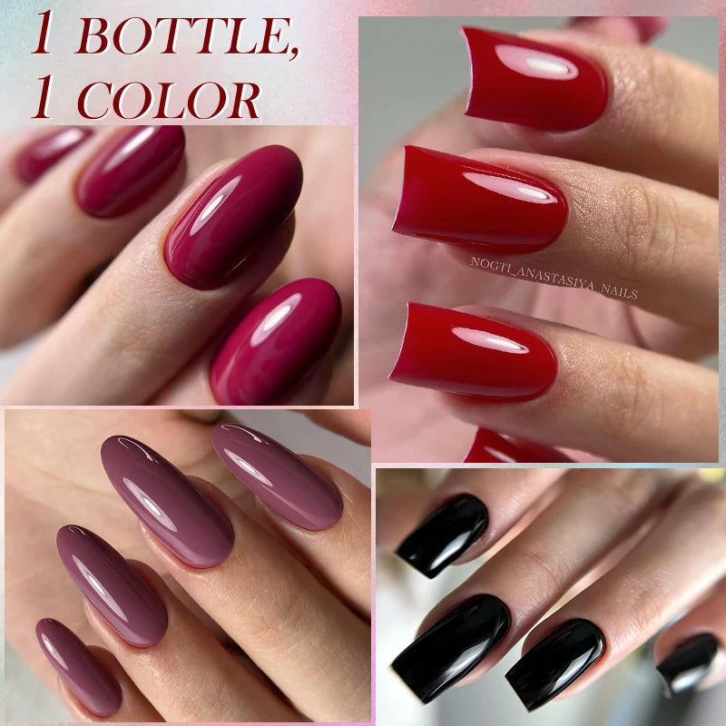 LILYCUTE Dark Red Caramel Gel