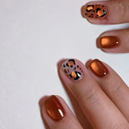Elegant Short Red Nails