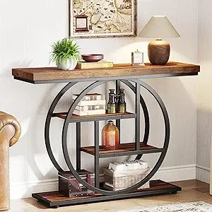 Narrow 4-Tier Storage Table