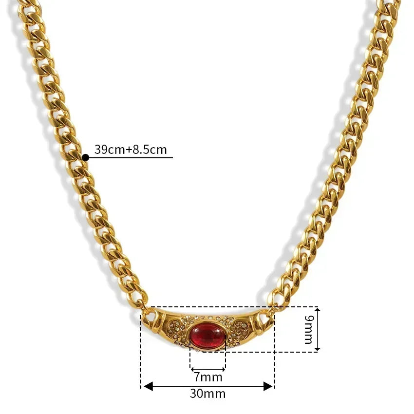 Crystal Choker Chain Necklace