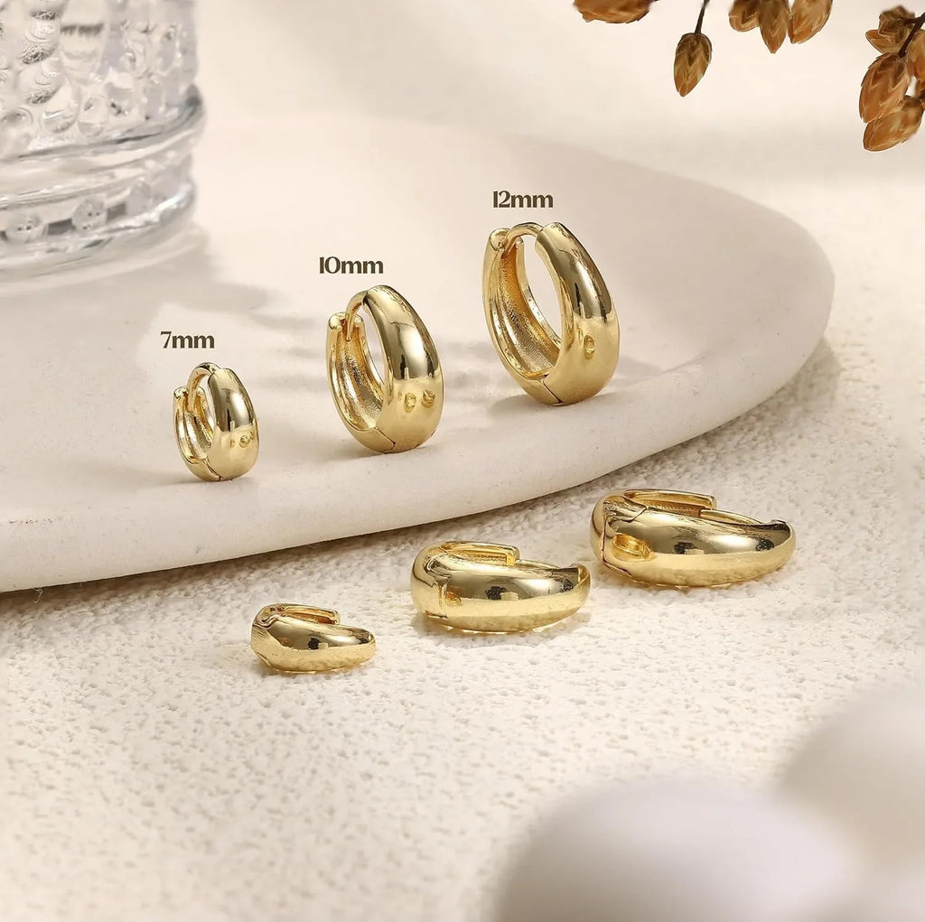 Classic Round Hoop Earrings
