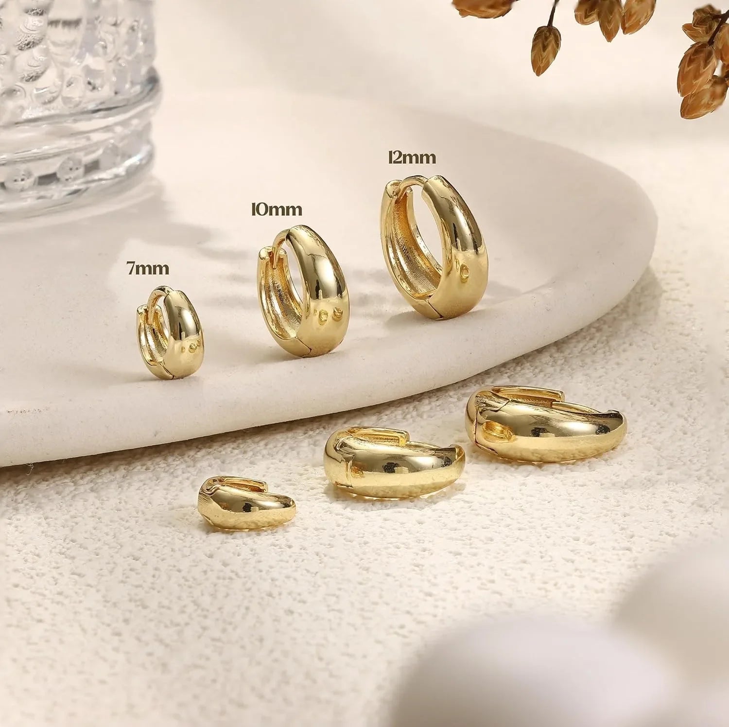 Classic Round Hoop Earrings