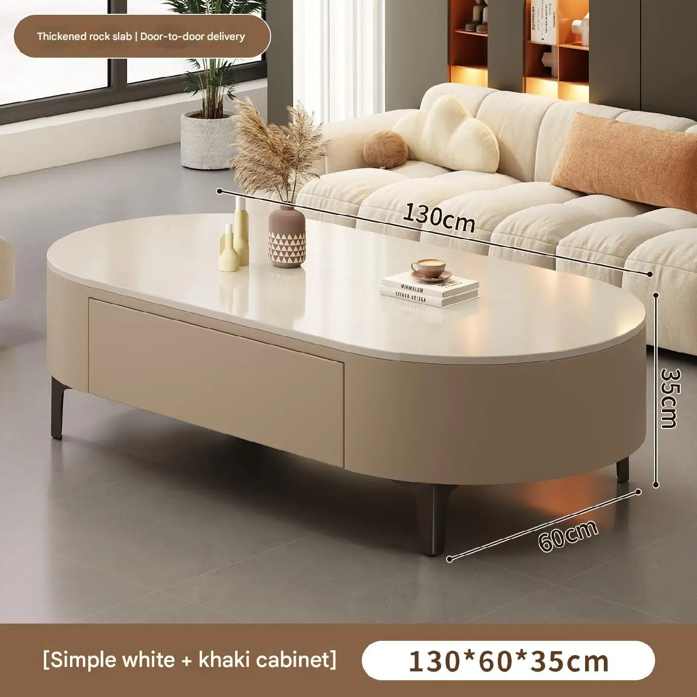 Modern Oval Coffee Table