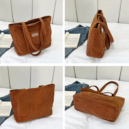 Large Corduroy Tote Bag